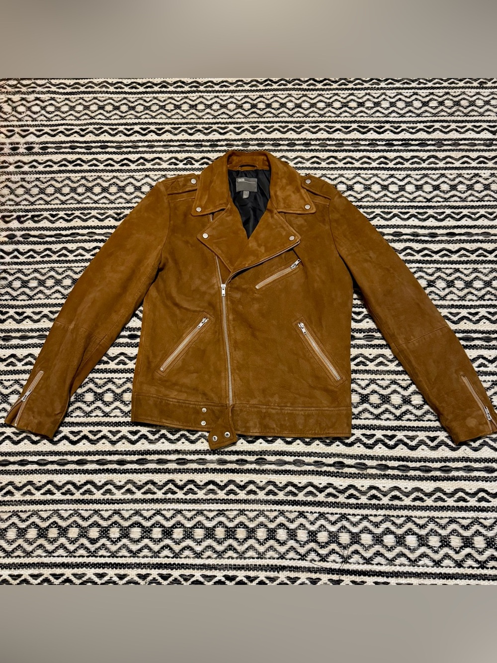 ASOS Brown Suede Biker Jacket